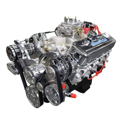 BluePrint Engines GM 496 C.I.D. 600 HP Stroker Dressed Carbureted Long Block Crate Engines BP4967CTCK